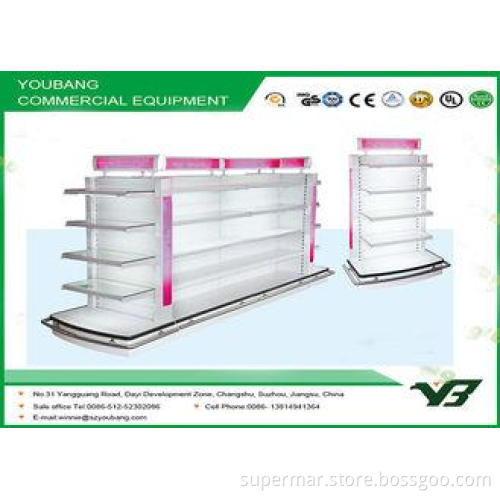 Customized Round Head supermarket Display shelving & Semi C